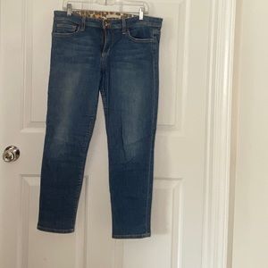 Joes jeans medium wash cropped, size 31